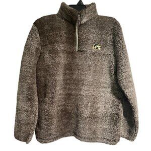 Summit Sportswear Kickoff Collection Brown Fleece Pullover Iowa Hawkeyes Women L